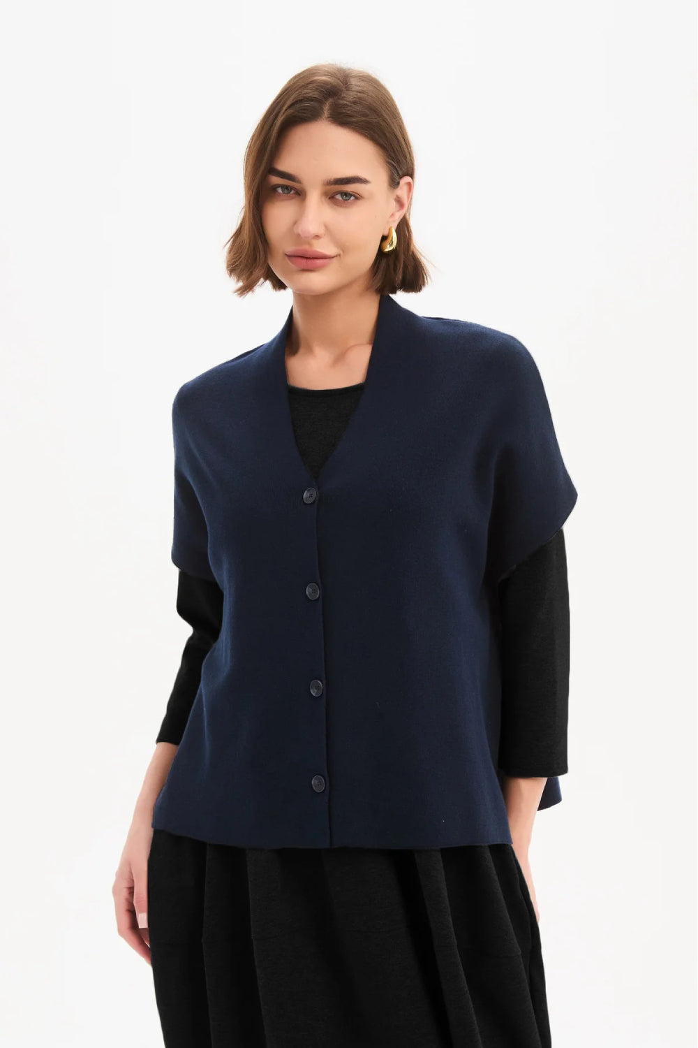 Button Up Knit Vest