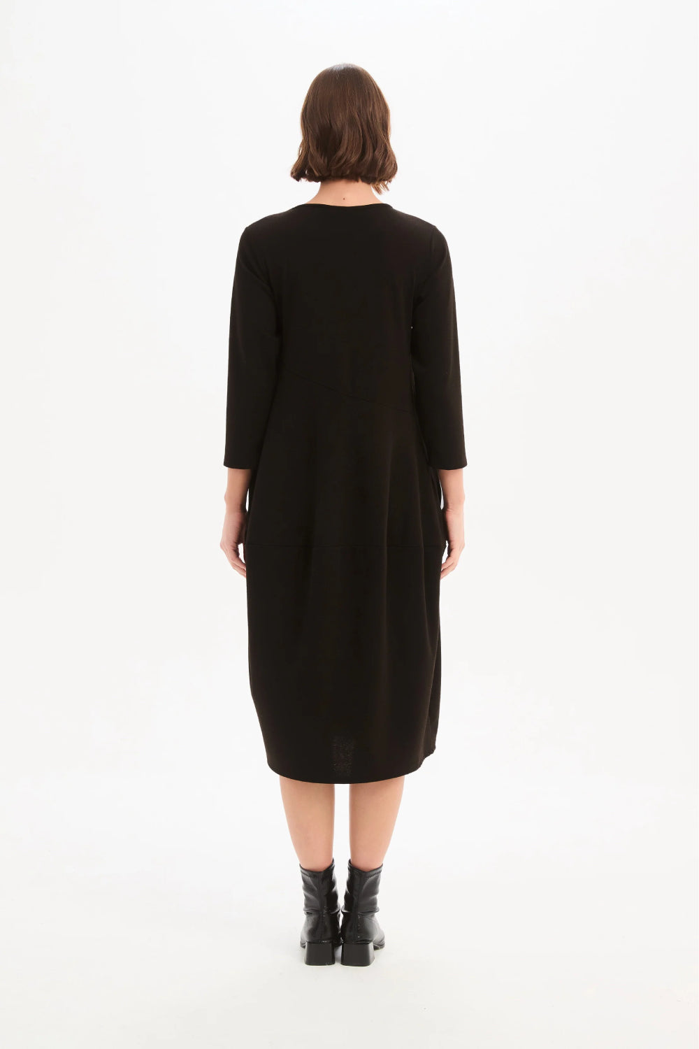 Diagonal Seam Knit Dress