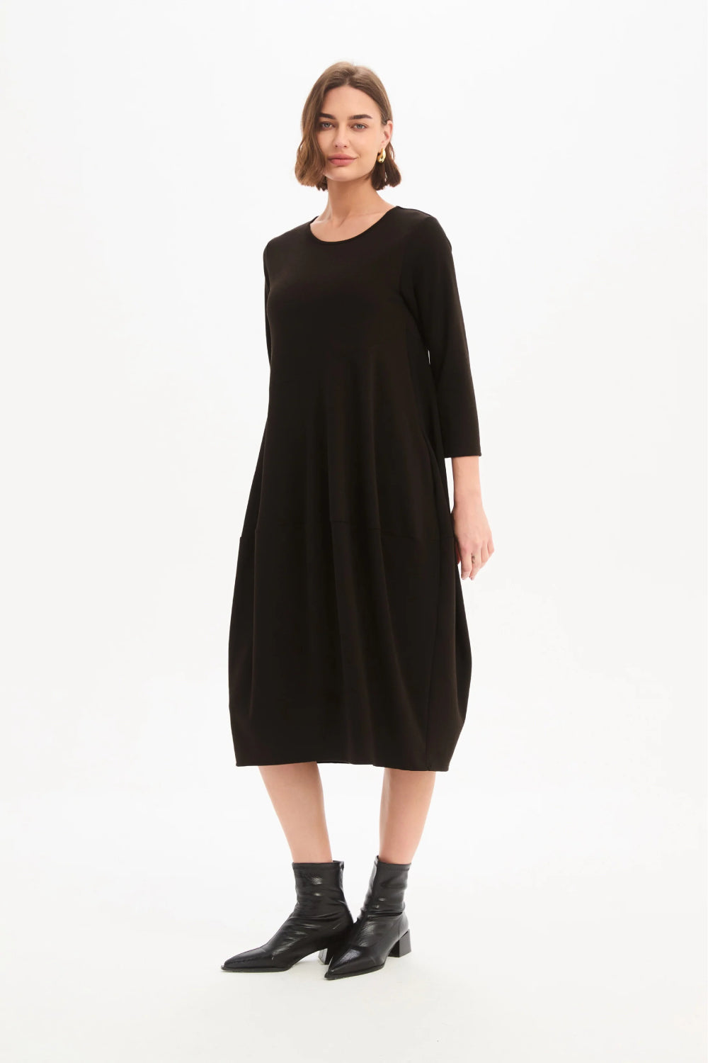 Diagonal Seam Knit Dress
