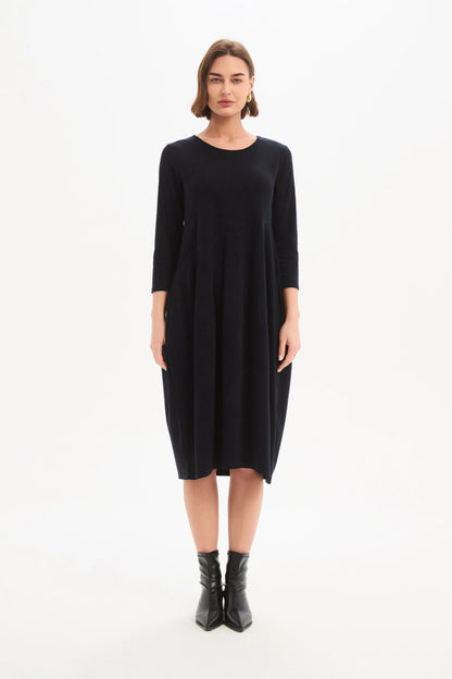 Diagonal Seam Knit Dress