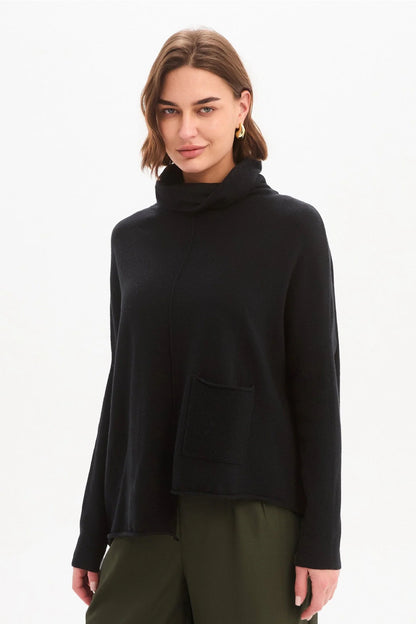 Roll Hem Pocket Knit