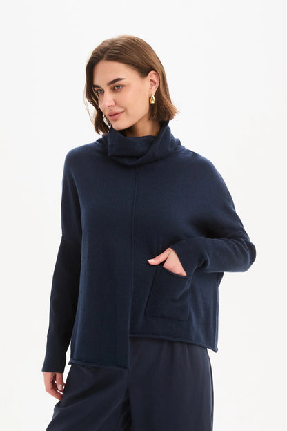 Roll Hem Pocket Knit