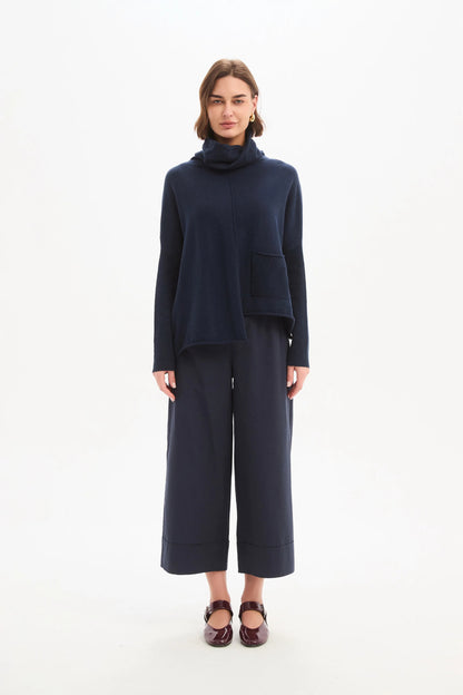 Roll Hem Pocket Knit