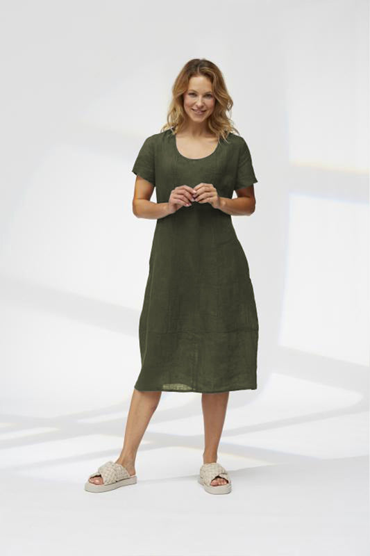 Yellow Label Tulip Dress Eucalyptus Green