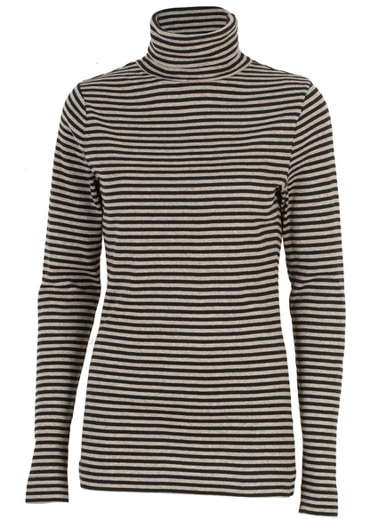 Two Danes Agnes Roll Neck Grey and Black