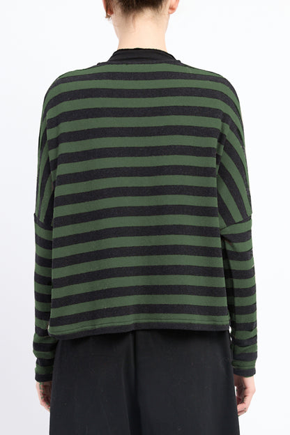 V-Neck Stripe Cardigan