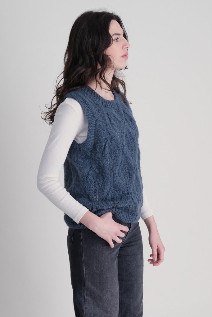 Bibico Bailey Knitted Vest Navy 
