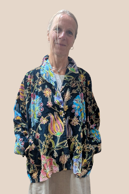 Cotton Velvet Fantasy Salome Jacket