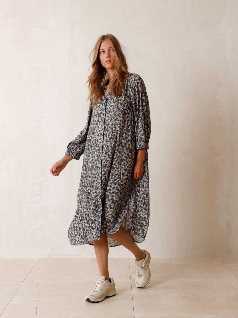 Indi & Cold Lichen Shirt Dress Vanilla