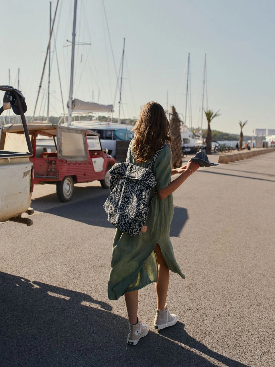 Indi & Cold Basilico Linen Dress Basilico