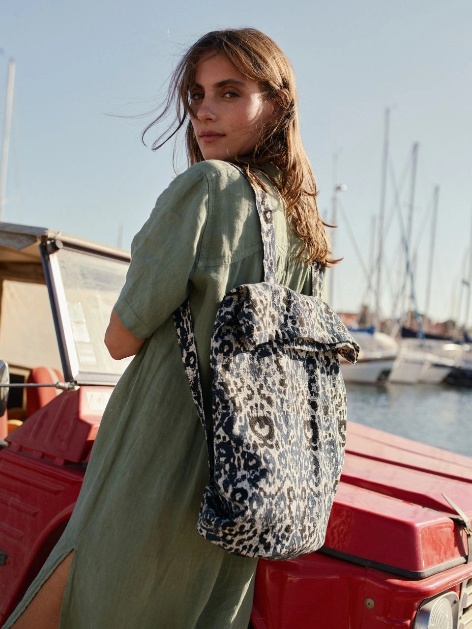 Indi & Cold Basilico Linen Dress 