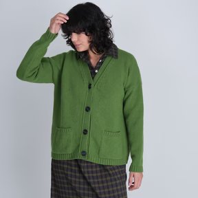 Bibico Kora Oversized Wool Cardigan Pistachio Green