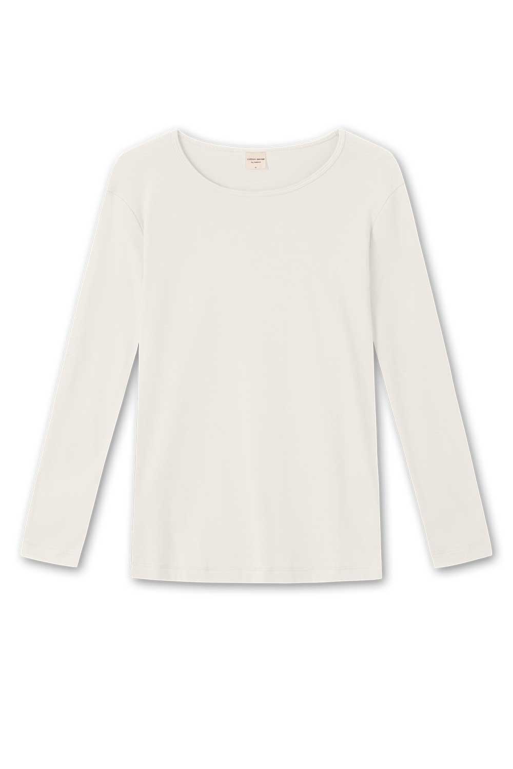 Long Sleeve Round Neck Cotton Top