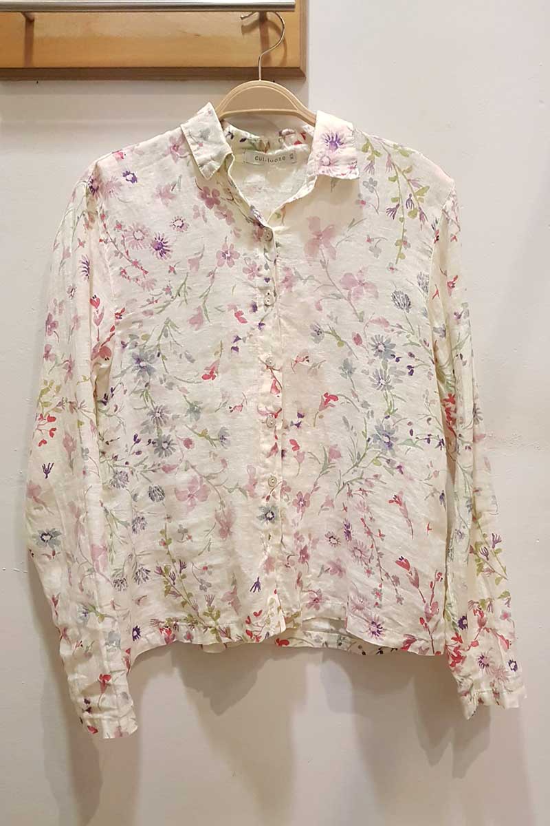 Cut Loose Aline Shirt Spring Bouquet Lemonade