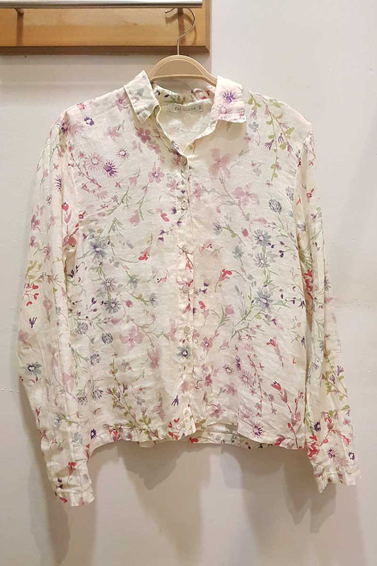 Cut Loose Aline Shirt Spring Bouquet Lemonade