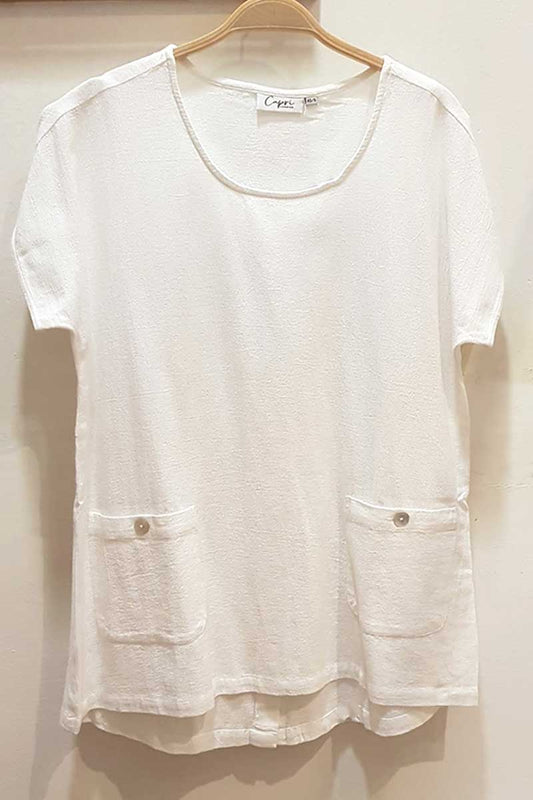 Capri Clothing Cros 22 Top White