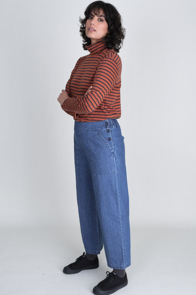 Bibico Classic Sailor Turtle Neck Top Ginger 