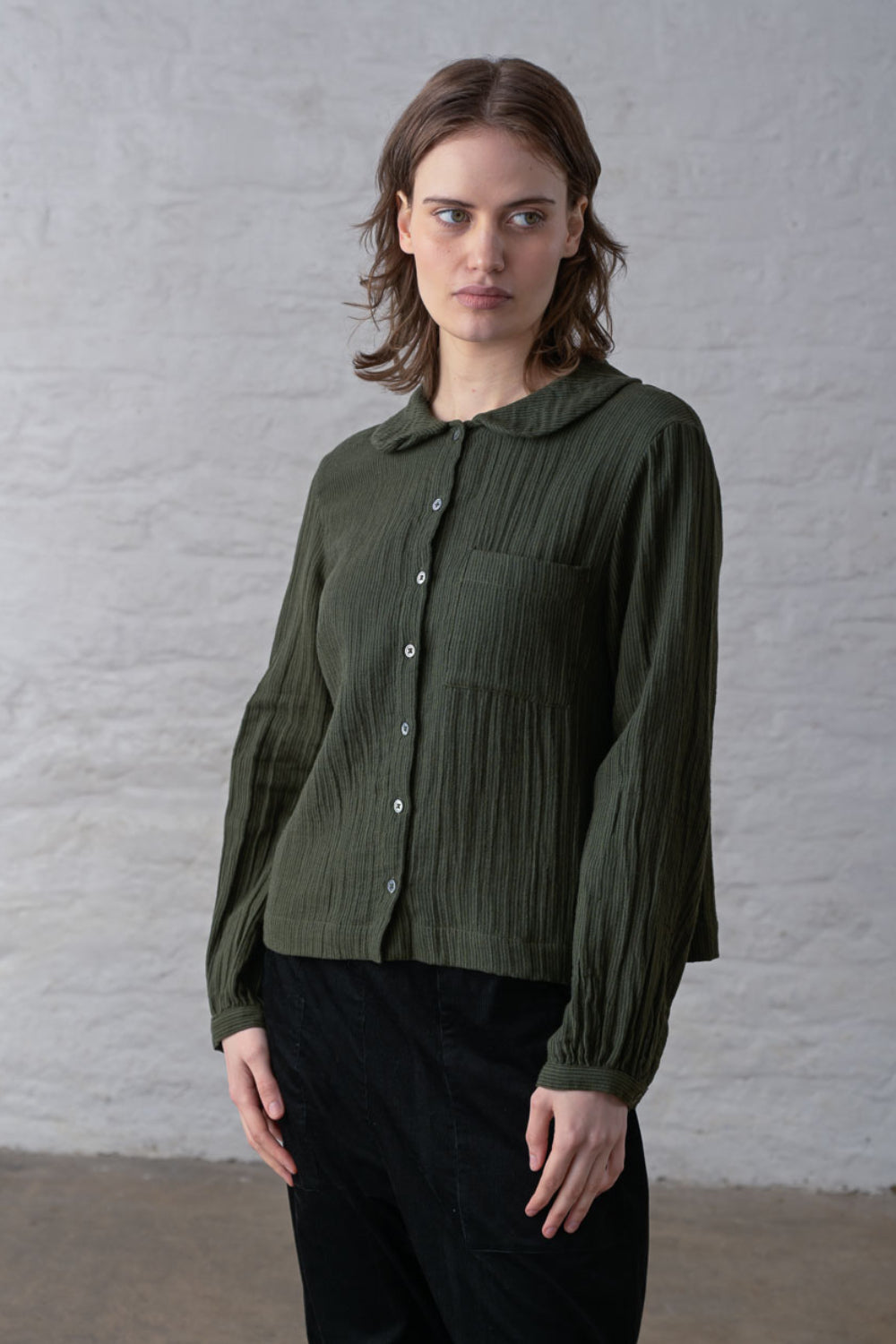 Jolene Pinstripe Casual Shirt