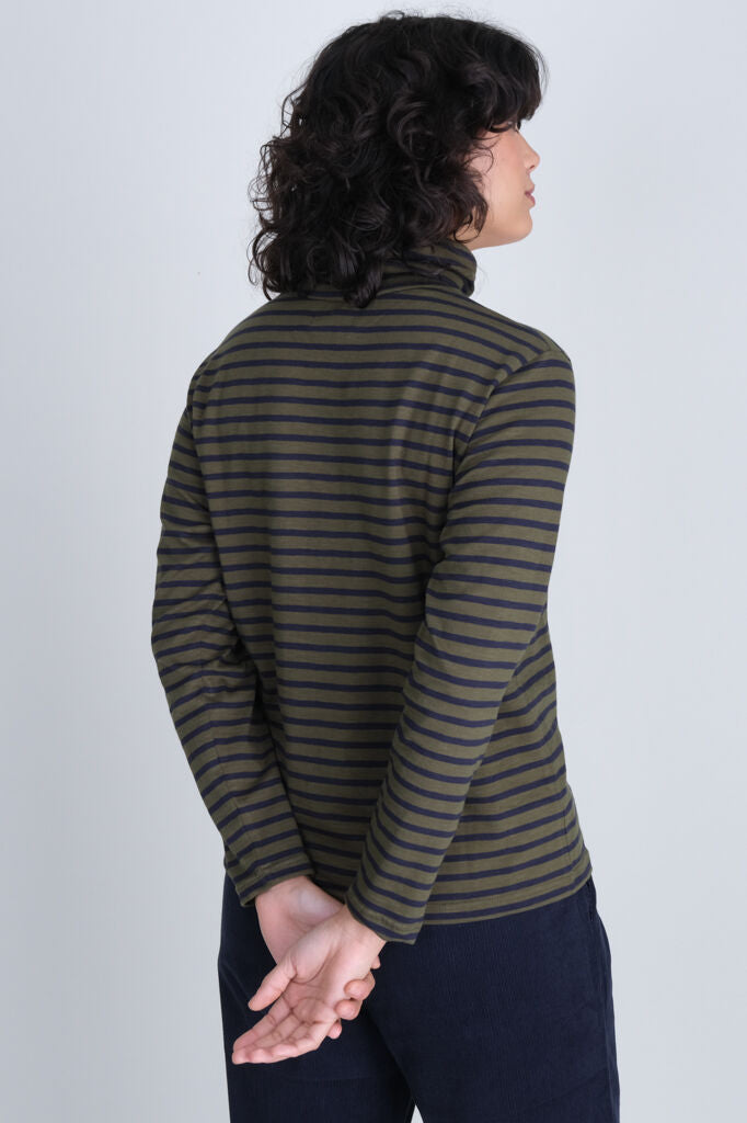Bibico Classic Sailor Turtle Neck Top Green Green