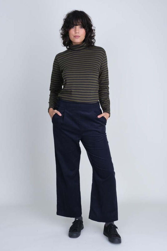 Bibico Carine Day Navy Cord Trousers Blue