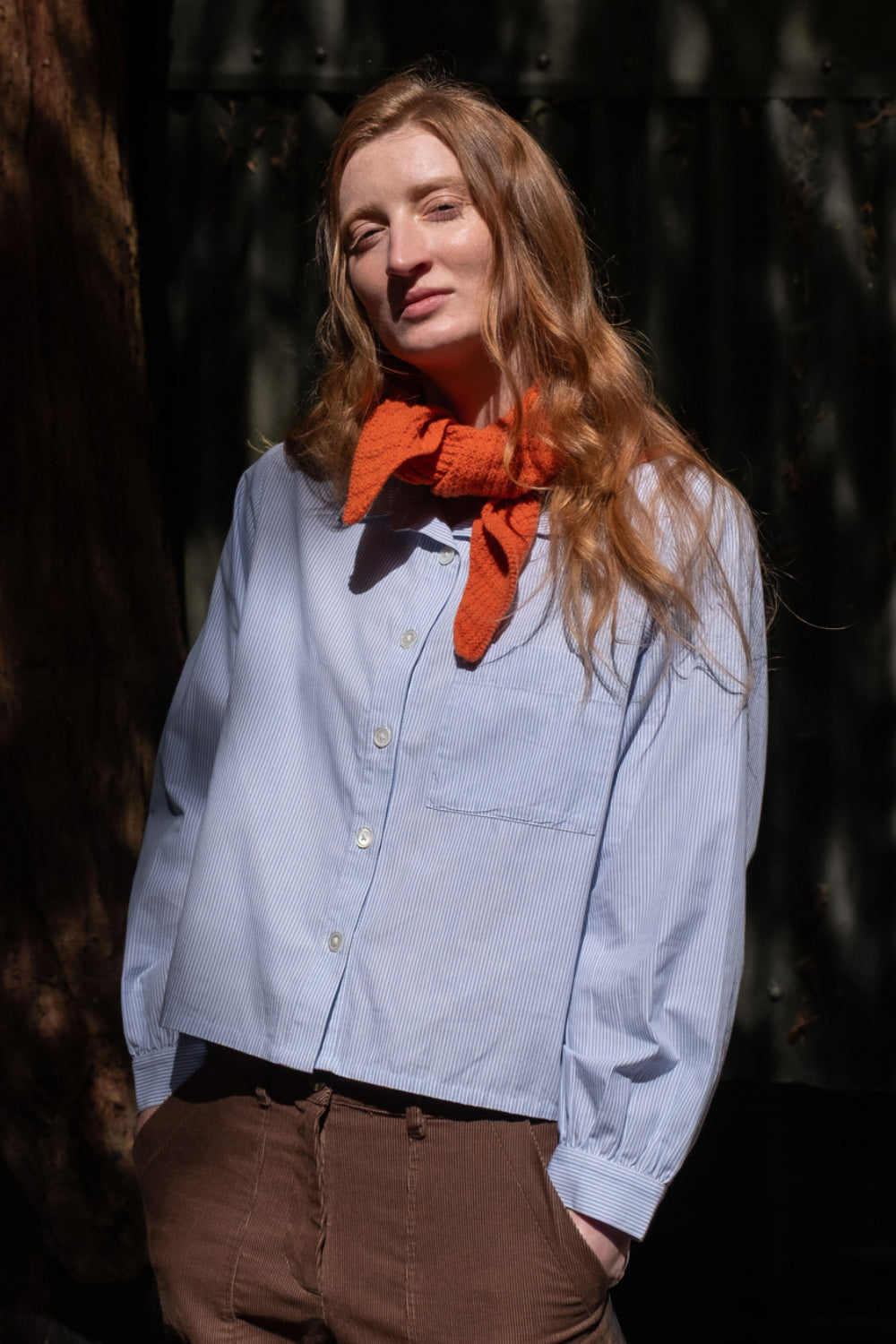 Striped Ada Cropped Blouse