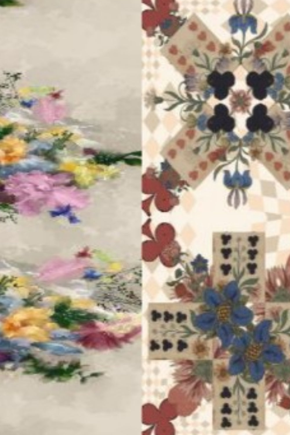 Linen Floral YC202  Reversible Jacket