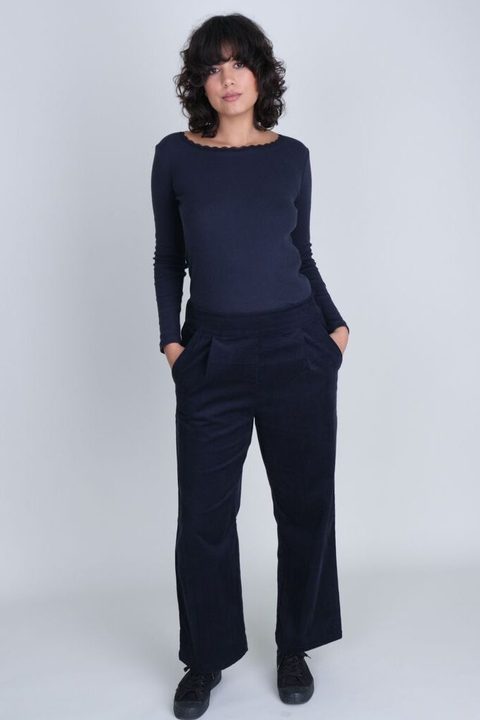 Bibico Cali Pointelle Top Navy 