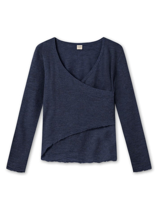 By Basics Blusbar Asymmetrical Shirt Blue Mood